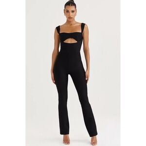 NEW House of CB Yasmeen Jumpsuit Black Large